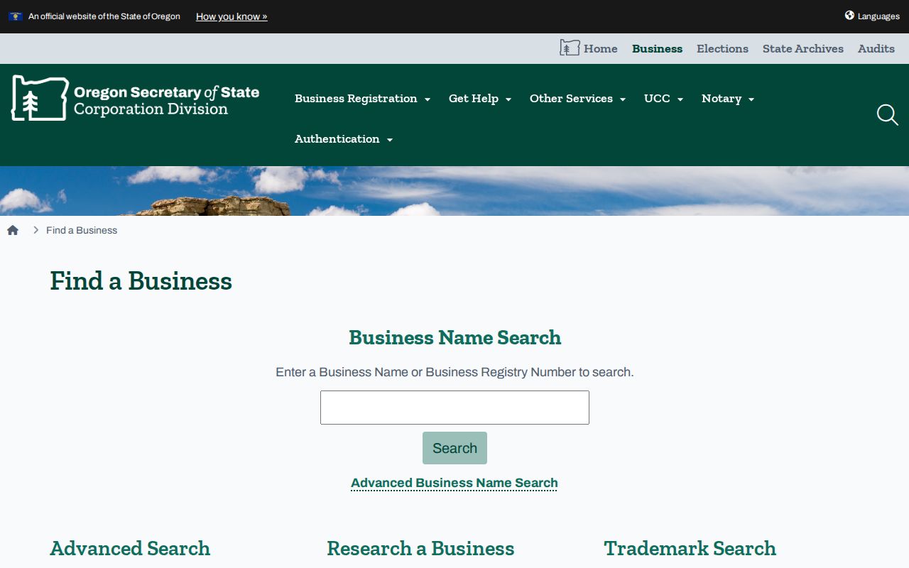 Forest Grove residents directory Oregon business registry search screen